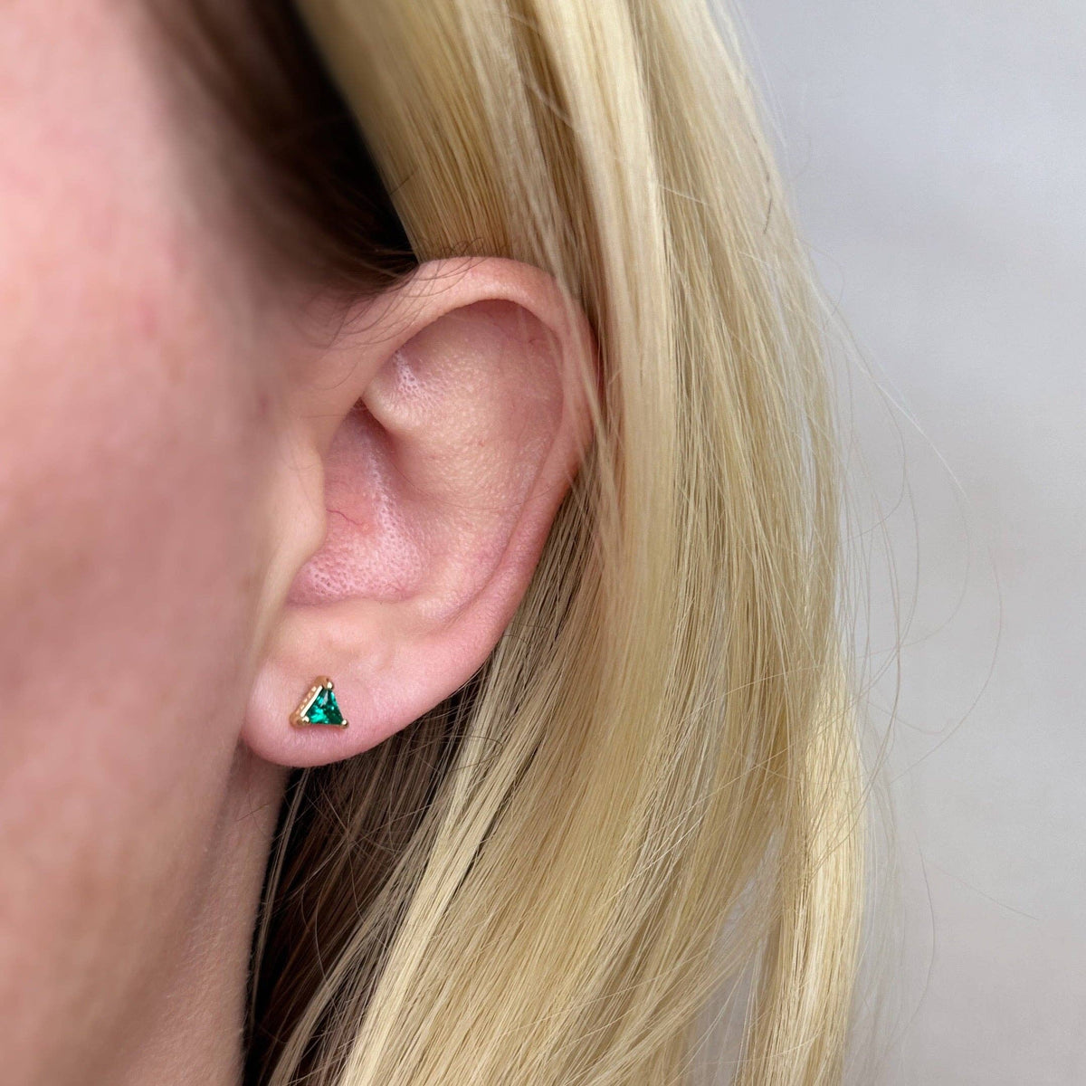 Emerald Triangle Studs