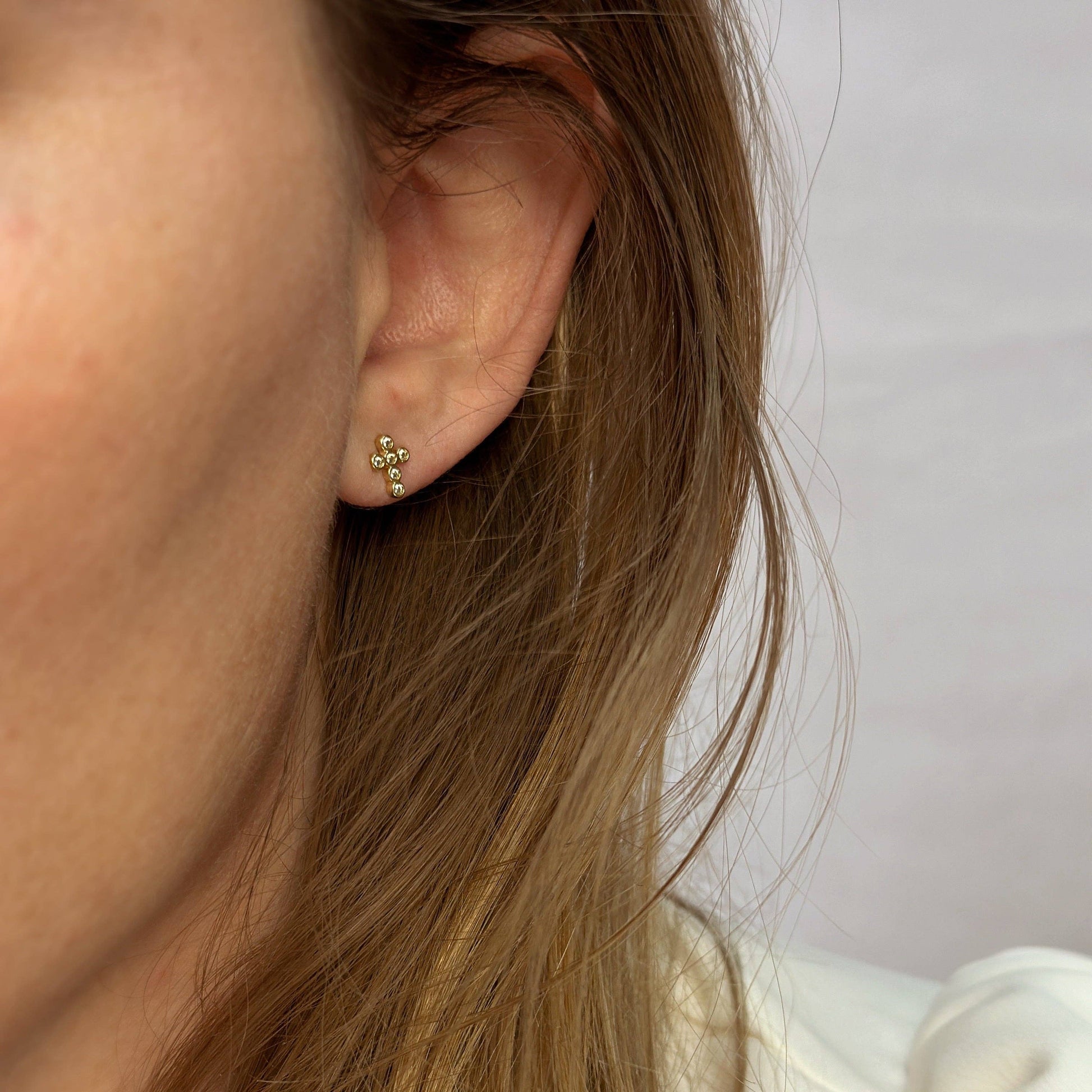 Cross Stud Earrings