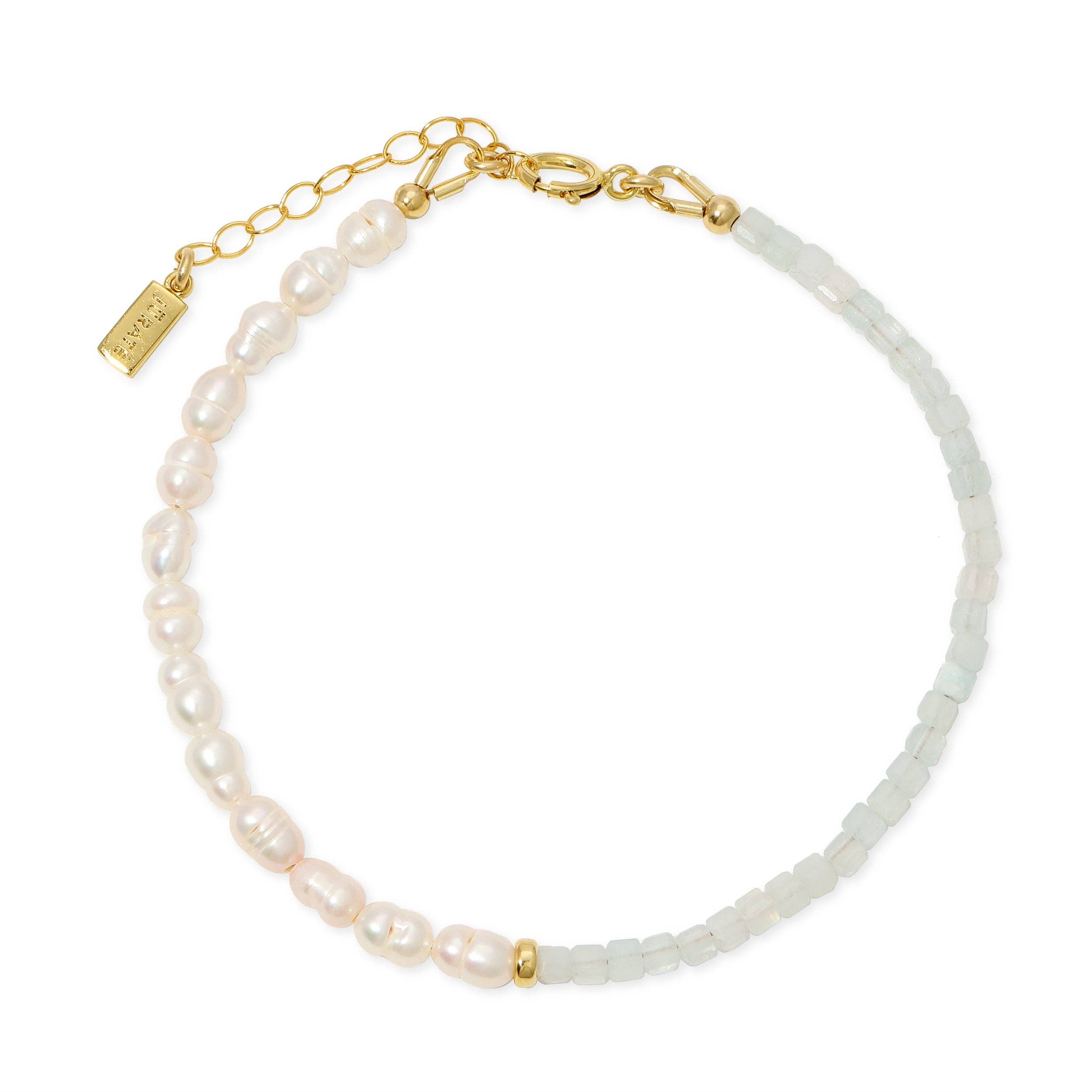 Catalina Aquamarine & Pearl Bracelet