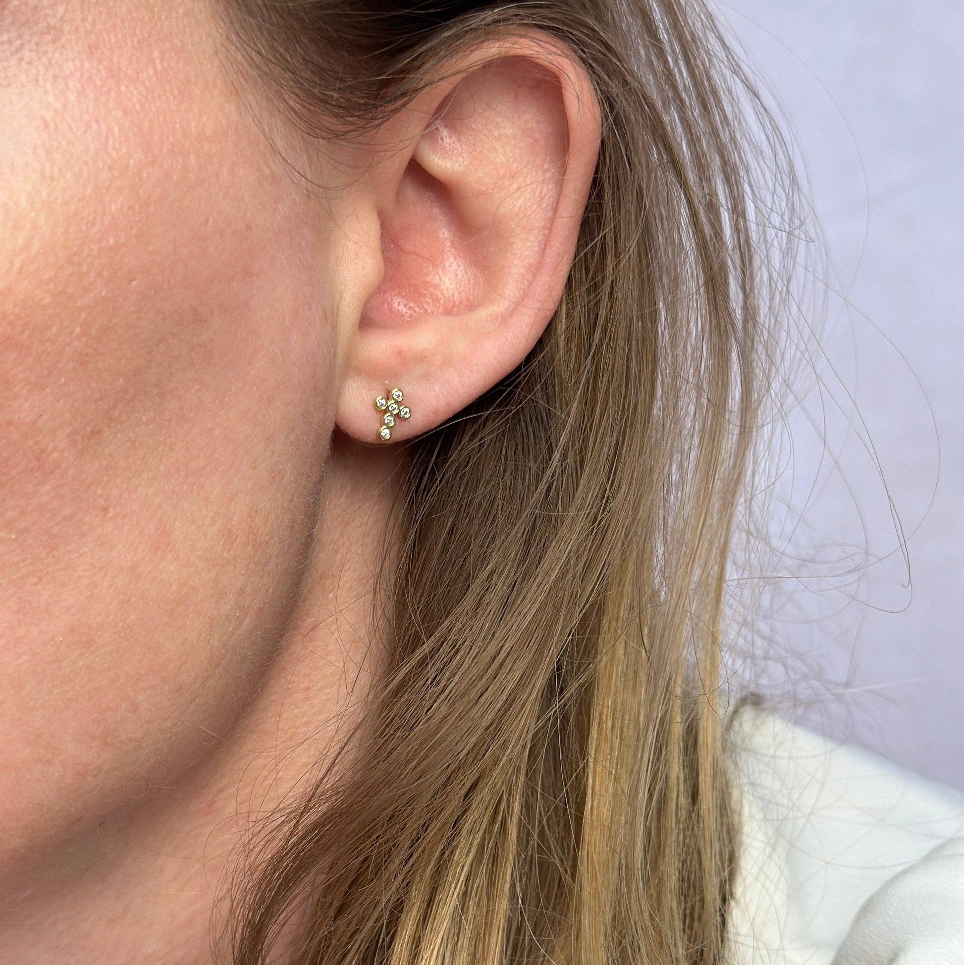 Cross Stud Earrings