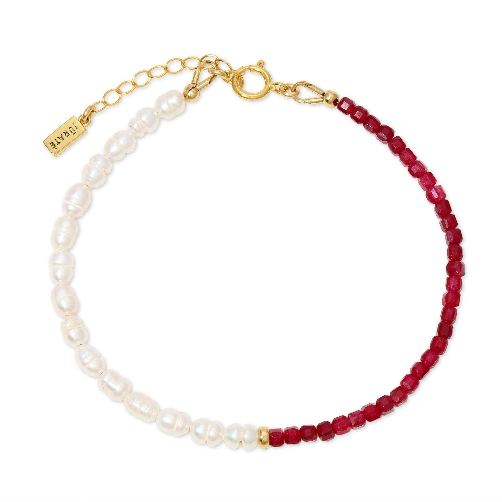 Catalina Ruby & Pearl Bracelet