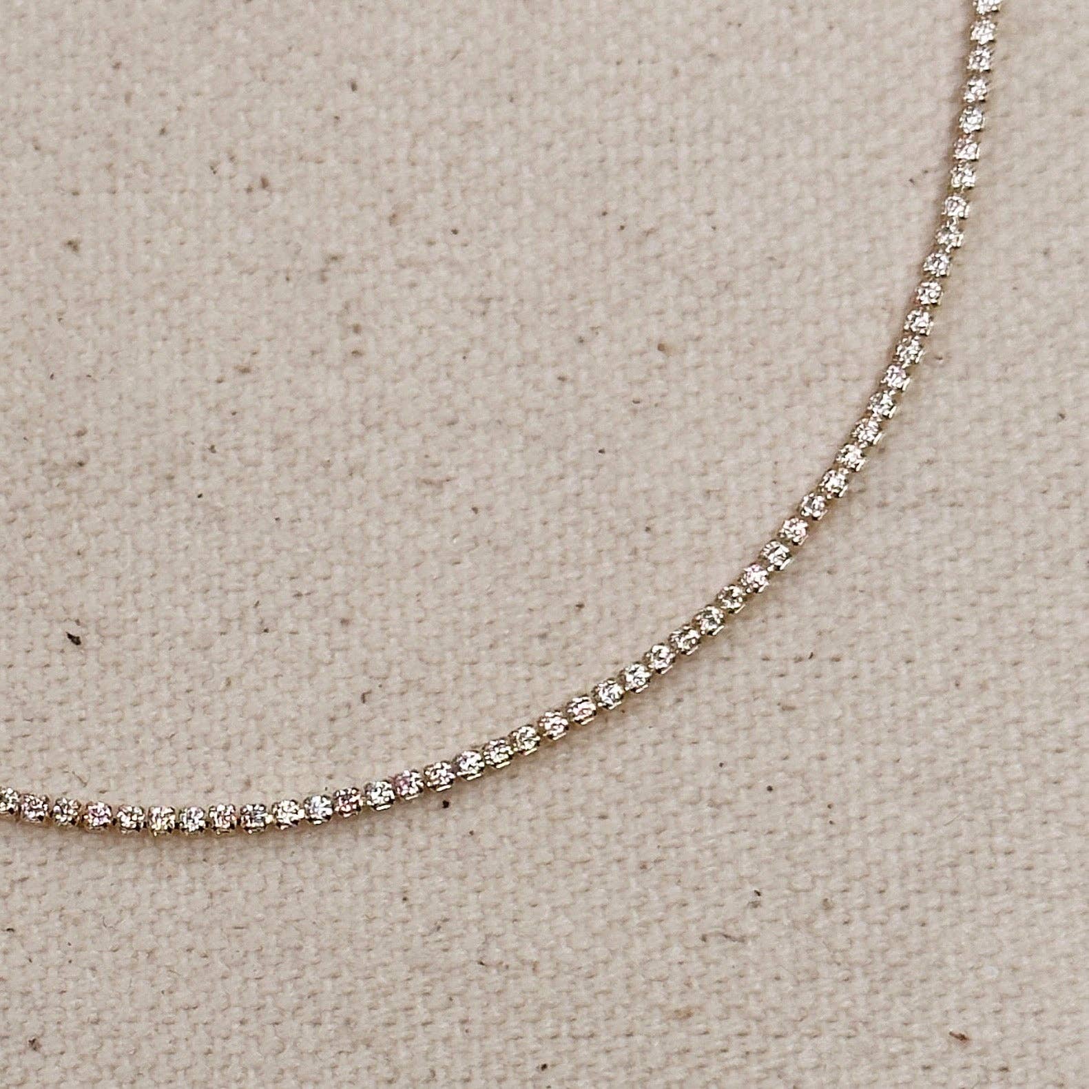 Glimmer Micro Tennis Necklace