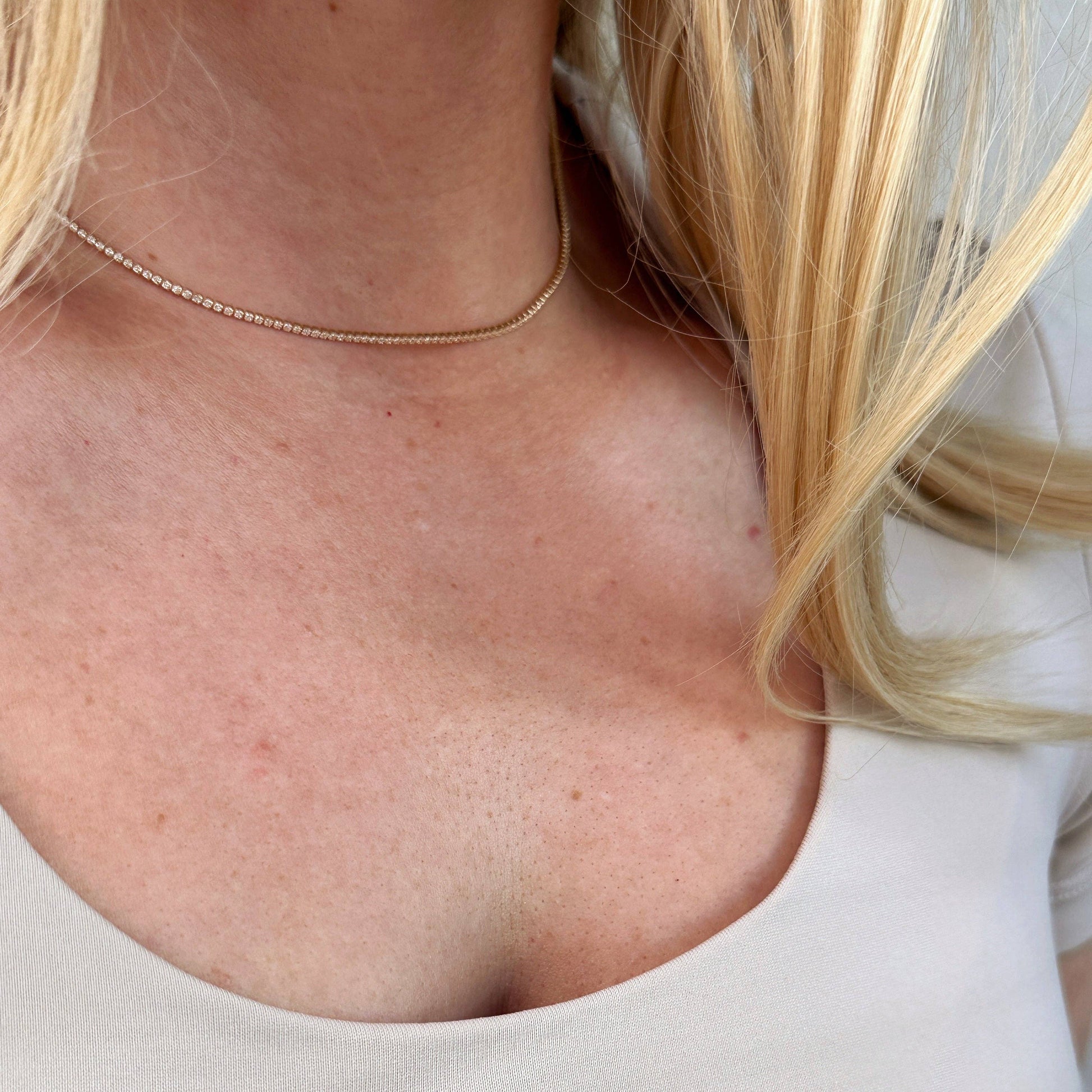 Glimmer Micro Tennis Necklace