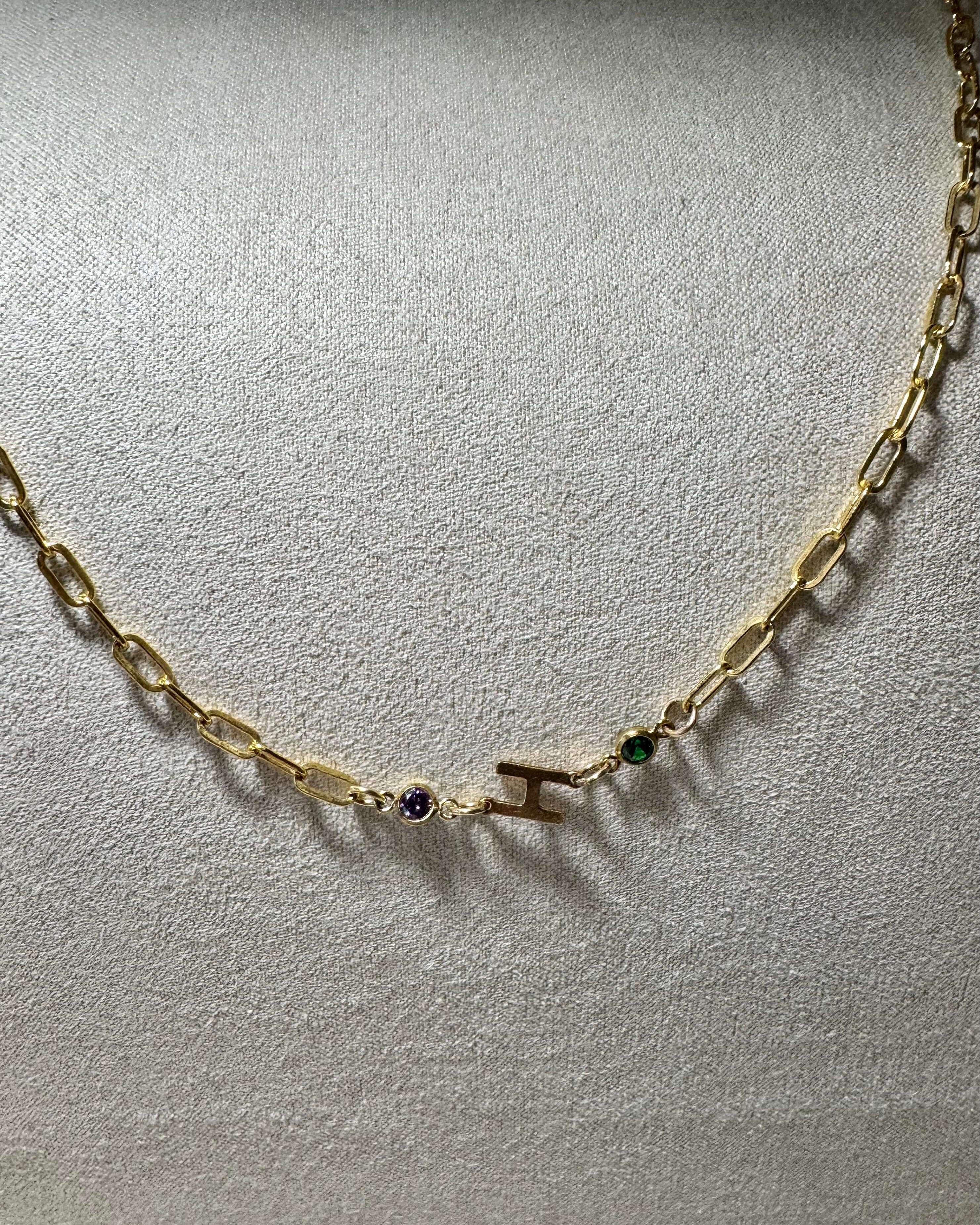 Luxe Personal Gem Necklace