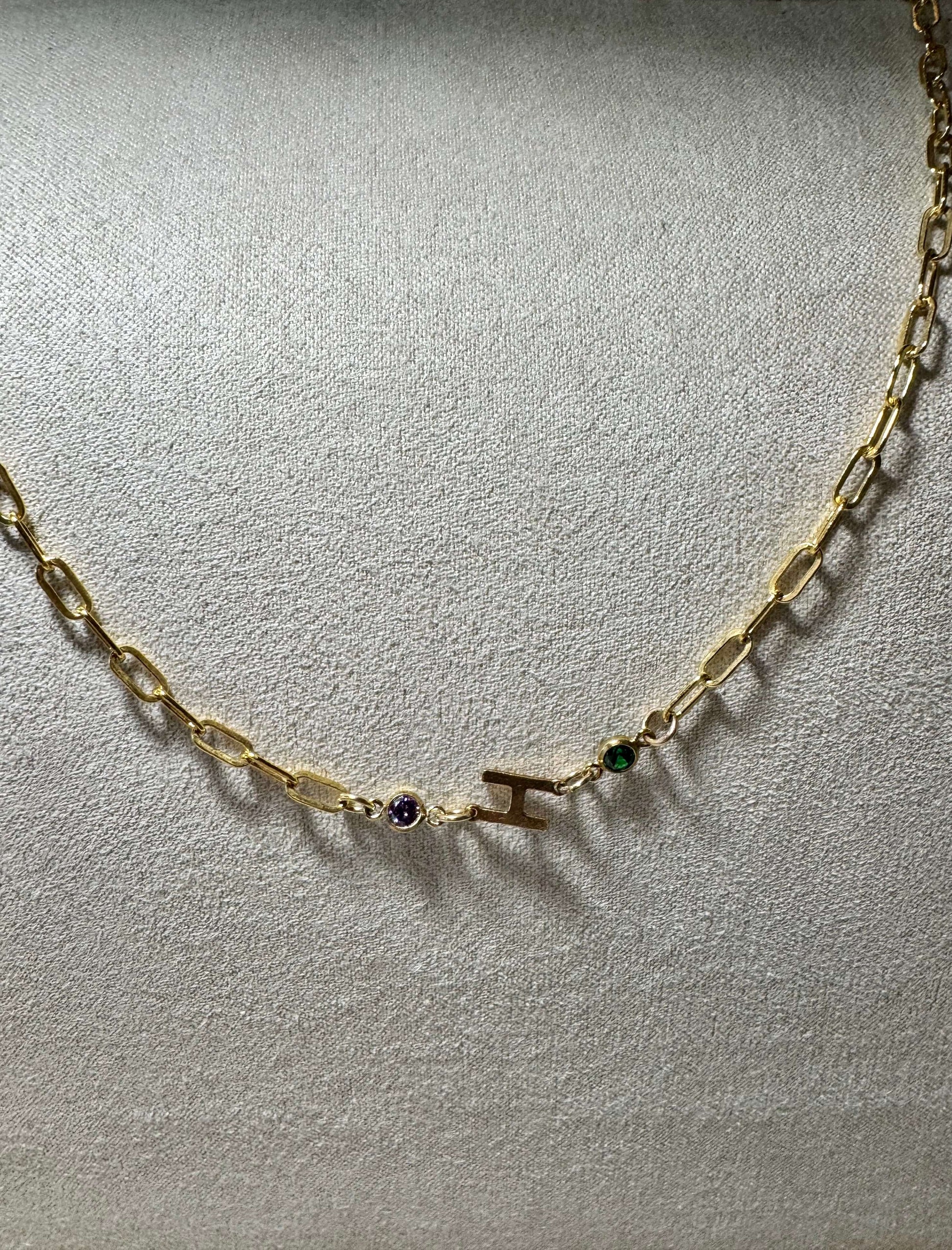 Luxe Personal Gem Necklace