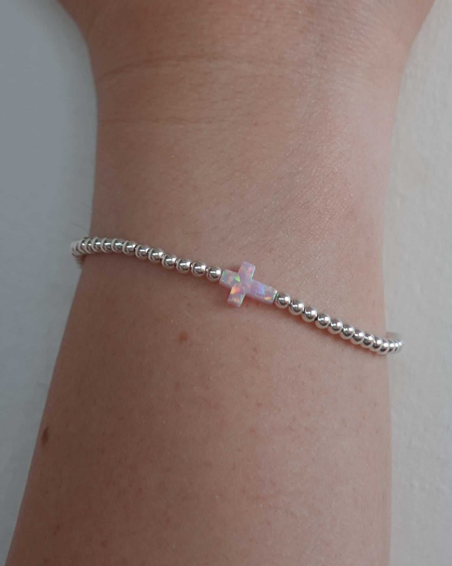 With Faith Bracelet - Purple Opal