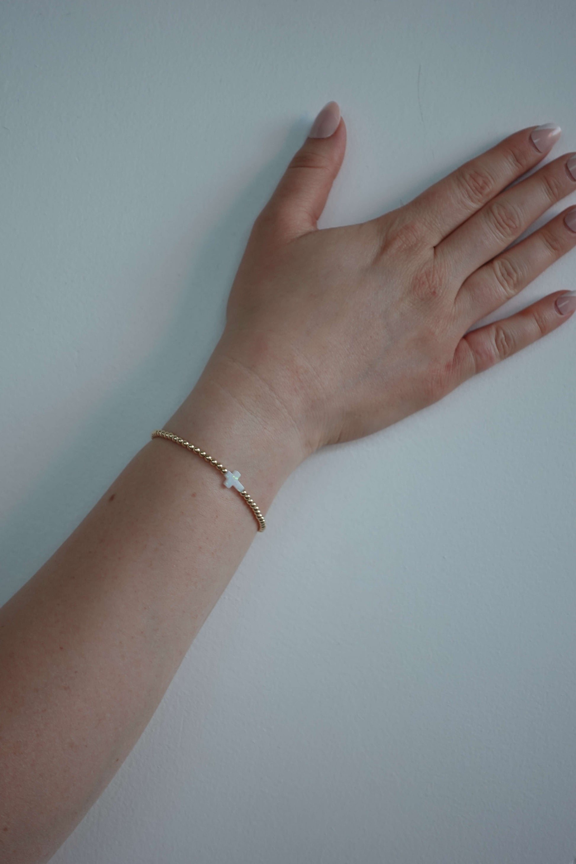 With Faith Bracelet - White Opal