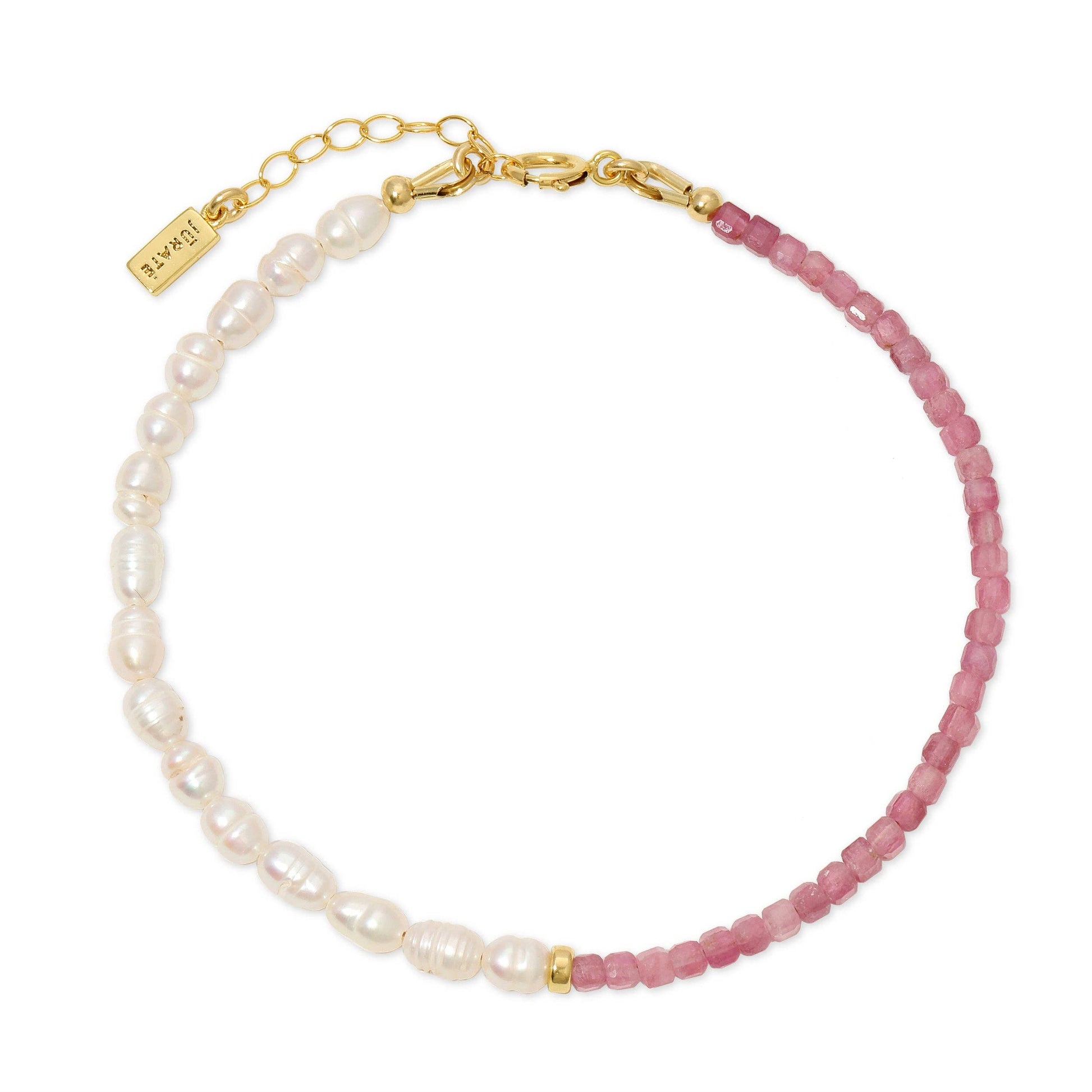 Catalina Pink Tourmaline & Pearl Bracelet