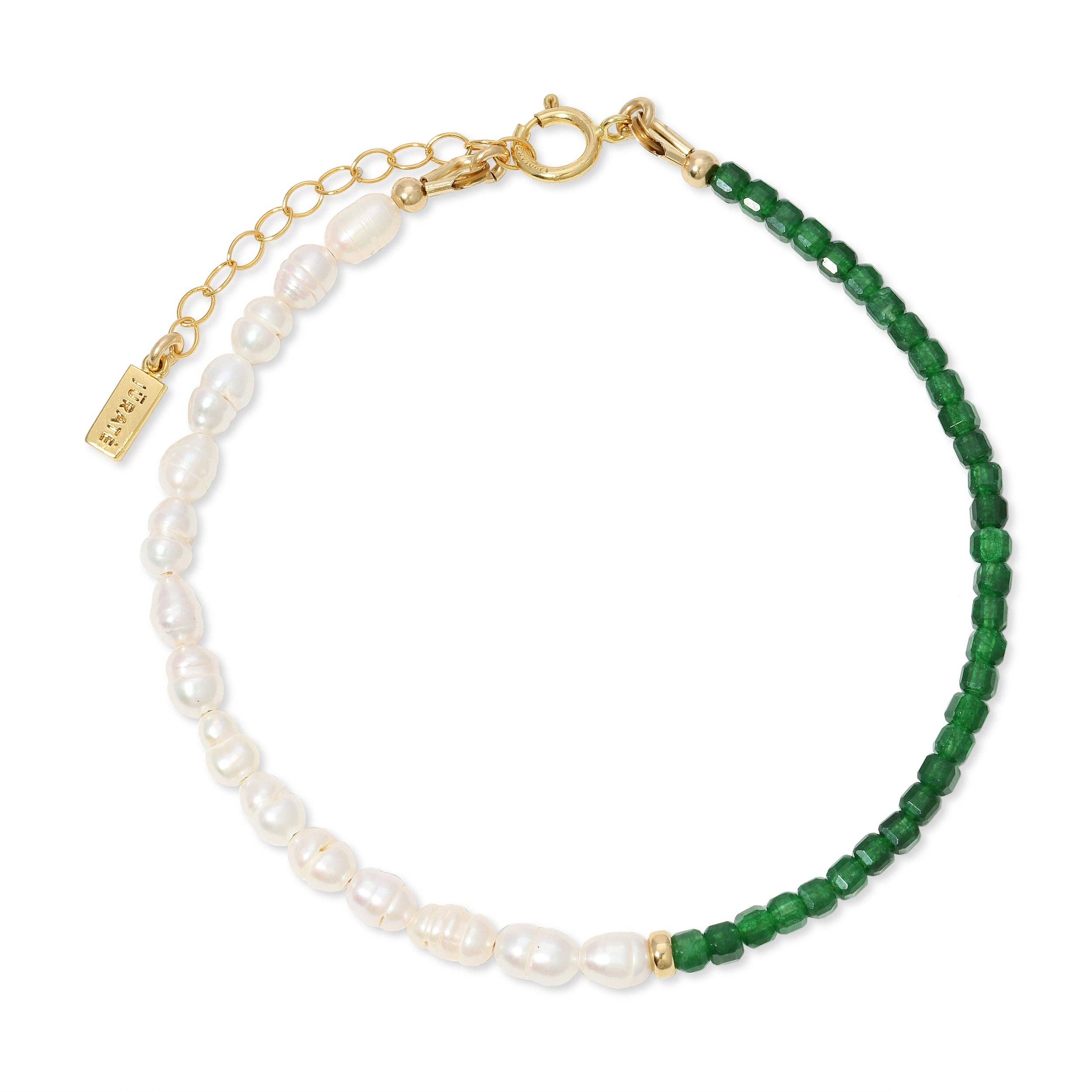 Catalina Emerald & Pearl Bracelet