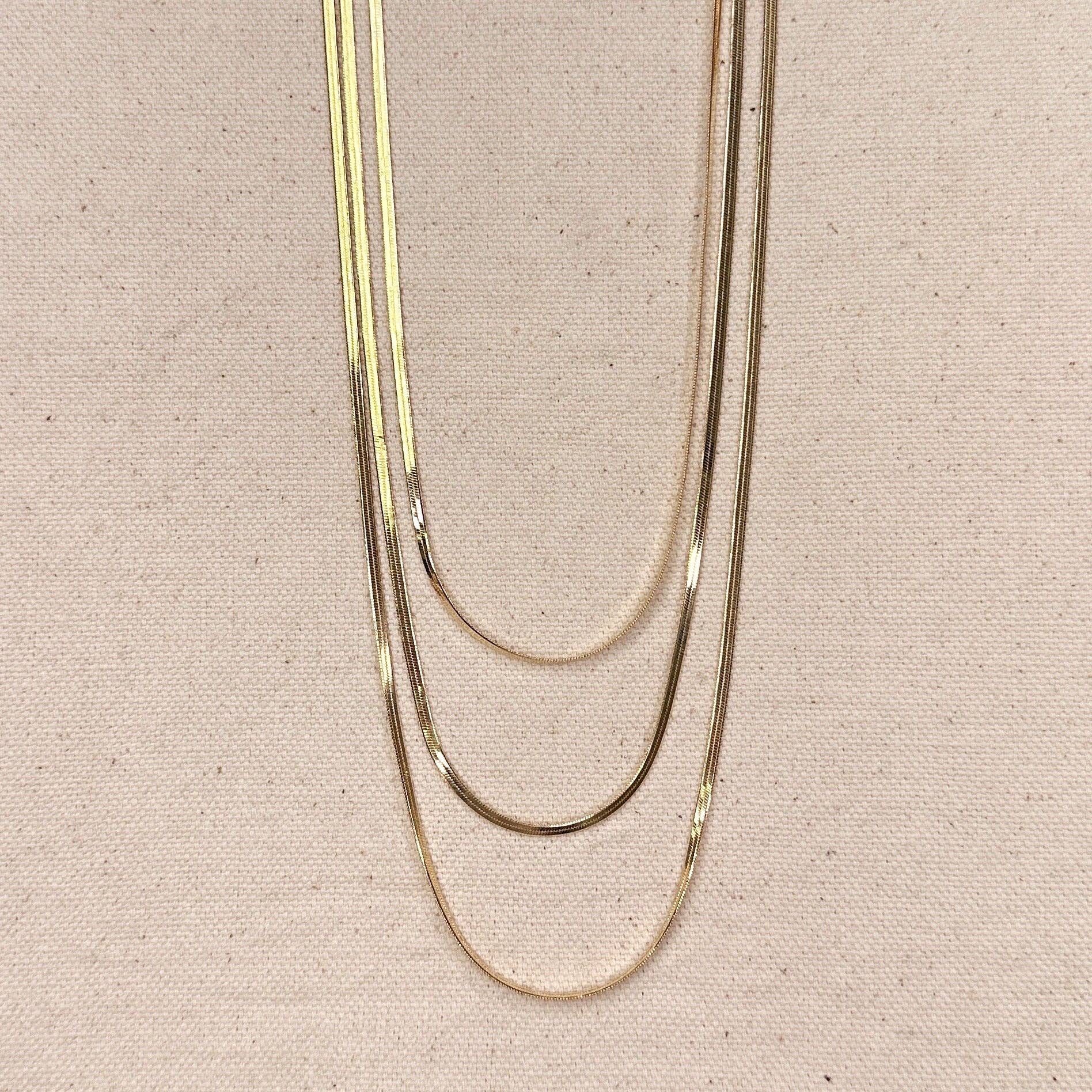 Golden Hour Herringbone Necklace