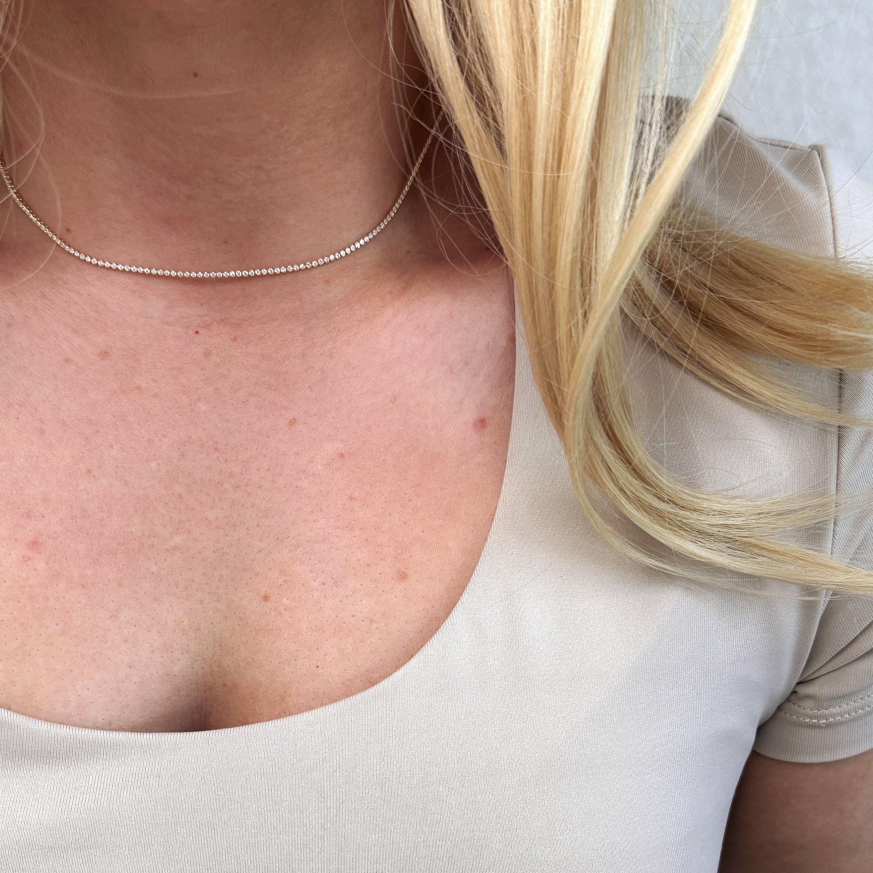 Glimmer Micro Tennis Necklace